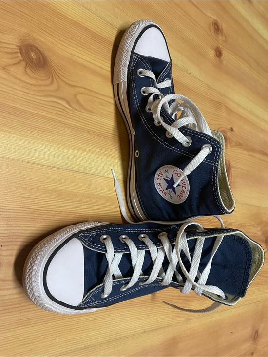 Converse All Stars Shoes - Converse All Star Navy Blue High Tops (W8, M6)